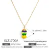 Collar de Acero Inoxidable Transfronterizo Estilo Océano Pez Tropical Estrella de Mar de Lunares Estilo Ins Normcore Cadena Versátil para Clavícula DIY