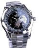 Reloj mecánico automático luminoso con calendario hueco informal de moda para hombre ganador