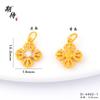Wei Xue con colgante de cruz de oro y mortero de oro, chapado en cobre con diamantes de oro durante mucho tiempo, no se desvanece, joyería colgante de oro