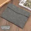 Bolsa para Documentos A4 Bolsa de Armazenamento de Documentos em Couro Simples Retrô Camada Única Espessada Impermeável Grande Capacidade Pasta de Negócios