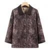 Camisa de otoño para mujeres mayores, cárdigan para madres de mediana edad y mayores, blusa de talla grande, camisa de manga larga para abuelas de 70 años y mujeres mayores