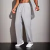 2026 Verano Amazon Transfronterizo Pantalones Deportivos Negros de Pierna Recta para Hombre Pantalones Casuales de Calle de Alta Moda Europea y Americana Pantalones Largos de Calidad de Exportación