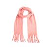 Fábrica en stock al por mayor 2024 color liso invierno borla bufanda gruesa nuevo comercio exterior mujeres europeas y americanas chal de invierno