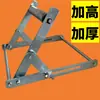 Suporte de Rack Espessado para Máquina de Corte, Suporte Auxiliar para Materiais Longos, Suporte Balanceado, Suporte com Rolo Ajustável, Dobrável