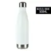 Taza de agua para deportes al aire libre transfronteriza de acero inoxidable 304 resistente a los arañazos con recubrimiento en spray tipo botella de Coca-Cola, taza de vacío, compatible con impresión de logotipo