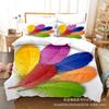 Impresión digital 3d lijado ropa de cama de cuatro piezas tres piezas edredón de plumas sábana edredón almohada