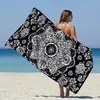 Toalla de Playa Mandala India para Dropshipping Transfronterizo Jit Europeo y Americano Toalla de Baño de Microfibra Más Vendida en Amazon Comercio Exterior