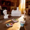 Decorações criativas e realistas para estúdio, decorações de casa de bonecas DIY, decorações de mesa de cena em miniatura de nicho de alta qualidade