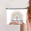 Bolsa de Maquiagem Estampada Amazon para Mulheres, Grande Capacidade, Presente para Professores, Bolsa de Armazenamento de Artigos de Higiene Pessoal Diária, Bolsa de Maquiagem Leve