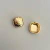 Pendientes de Cubo de Azúcar Hielo Triturado Brillante, Estilo Europeo y Americano, Lujo Ligero, Nicho, Gama Alta, Minimalista, Pendientes Cuadrados Vintage para Mujer
