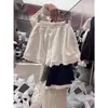 Shorts Largos de Renda Retro Francês Feminino Verão Estilo Coreano Cintura Alta Soltos Peça Externa Esportivo Casual Pijama Tendência