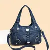 Bolso de mujer multicapa transfronterizo, bolso de hombro de moda retro europeo y americano de comercio exterior, bolso de mano moderno de gran capacidad, bolso de motocicleta
