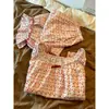 Pijama floral para mujer, conjunto de manga corta y pantalón largo primavera/verano, ropa de casa elegante y dulce, se puede usar para salir, venta al por mayor transfronteriza