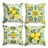Funda de Almohada de Limón Popular de Verano Transfronteriza Temu Decoración de Cojín para Sofá de Sala de Estar Cojín Cuadrado para Patio de Jardín