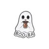 Venta Caliente Transfronteriza Divertida Linda Serie de Fantasmas Blancos Insignia de Metal Traje Combinación Broche de Halloween Pequeño Regalo
