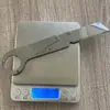 Faca de pressão de quatro lâminas totalmente em aço de alta dureza, faca multiuso portátil dobrável mecânica para exterior, faca utilitária para atacado