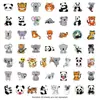 50 pegatinas de grafiti de panda, estilo Ins, para niños, lindas pegatinas de cuenta de mano, pegatinas creativas impermeables para teléfono móvil con taza de agua