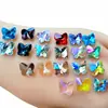 Arte de Uñas Grande, Mediano y Pequeño Mariposa de Cristal Fondo Puntiagudo Diamante Super Brillante Diamante para Uñas Diamante para Uñas Multicolor Joyería de Uñas Diamante de Mariposa Popular