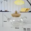 Tetera de Vidrio al por Mayor para Uso Doméstico, Capacidad Pequeña, Tetera con Filtro, Tetera para Infusión, Juego de Té Resistente a Altas Temperaturas, Tetera de Seis Secciones