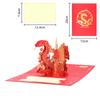 2025 Día de Año Nuevo Día de Año Nuevo Año de la Serpiente Tarjeta de Felicitación Estéreo 3D Serpiente Bronceada Año Nuevo Personal Tarjeta de Bendición para Clientes Venta al por Mayor