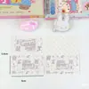 Cartões de mensagem criativos para destacar, cola de bibi de desenho animado fofo, cartões de raspar caseiros DIY, caligrafia para atividade escolar de estudante