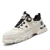 Sapatos masculinos casuais, sapatos masculinos versáteis e respiráveis para atividades ao ar livre, estilo britânico workwear esportivo casual sapatos Martin, direto do fabricante