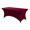 Mantel spandex para cocina de 6 pies aproximadamente 1.8 metros negro lavable resistente a las arrugas elástico rectangular mantel para patio actividades