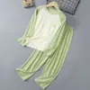 26 Ropa de Casa de Modal para Niños de Primavera y Otoño, Pijamas para Niños y Niñas, Ropa de Aire Acondicionado para Adolescentes, Mangas Largas y Pantalones Largos, Juego de Ropa Interior