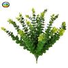 Planta Artificial Única de Eucalipto Grande Folha de Dinheiro Grama Verde Folhas Verdes de Plástico Arranjo de Flores de Casamento Decoração Folhas Verdes