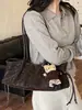Bolso de hombro cruzado 2026 Otoño Nuevo Popular Estampado de Leopardo Casual Retro Versátil Simple Moderno Elegante Debajo del Brazo