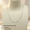 Estilo de Lujo Accesible Ins Francés Colgante Exquisito DIY Acero Inoxidable Chapado en Oro de 18K Coloridos 6*3mm Rectangulares Geométricos Accesorios