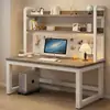 Mesa para computador de mesa, escrivaninha para uso doméstico com estante integrada, mesa de estudo de pequeno porte com painel perfurado, escrivaninha para escritório no quarto