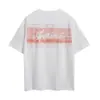 Camiseta de Manga Curta com Estampa de Letras Artística Criativa Am@Ri, Marca Tendência Europeia e Americana Transfronteiriça 26Ss para Homens e Mulheres, Meia-Manga Estilo Americano High Street