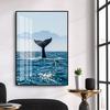 Pintura de Parede Suspensa com Paisagem Escandinava Pintura Decorativa para Entrada de Hotel Apartamento Pintura de Parede para Fundo de Sofá na Sala de Estar com Vista para o Mar Mural de Banheiro