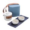 Venda Direta do Fabricante da Fonte, Conjunto de Chá de Viagem Simples e Portátil, Um Bule e Duas Xícaras, Suporta Personalização de Embalagem, Personalização de Conjunto de Chá