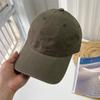 Versión coreana de gorra de béisbol de algodón de color sólido para hombre y mujer, cuatro estaciones, todo a juego, parte superior suave para circunferencia de cabeza grande, visera, gorra de pico de pato