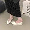 Zapatos Mary Jane poco profundos de estilo coreano para mujer, nuevos zapatos de primavera 2026 sin cordones para la noche, mocasines, mocasines, zapatos pequeños de cuero