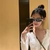 Gafas de Sol Estilo Nuevo 2024 Estilo Fragante 6056 Libro Rojo Celebridad de Internet Gafas de Sol Personalizadas Ojo de Gato de Placa para Mujer