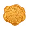 Série de Natal Adesivos de Selo de Cera Dourado Real para Envelopes, Convites, Garrafas de Vinho e Decorações de Presentes