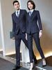 Terno Listrado Outono e Inverno 2023 Unissex Terno Profissional Slim Fit Roupa de Trabalho Terno Ol Roupa de Trabalho Emagrecimento Roupa Formal