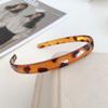 Diadema elegante con estampado de leopardo para mujer, banda para el cabello de alta calidad, sensible a la presión, con bordes finos, lavable, para el cabello roto, dentada, antideslizante, para verano