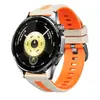 Adecuado para Huawei Watchgt6 Correa Oficial de Silicona de Moda 22mm Pulsera Bicolor de Liberación Rápida con Hebilla de Acero Negro