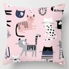 Nueva Funda de Almohada de Plumas Rosa Ins para el Hogar, Sofá, Cojín, Funda de Almohada de Cama Transfronteriza