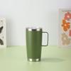 Caneca de Aço Inoxidável 304 de 20oz Copo Térmico de Parede Dupla Copo Portátil para Escritório Copo de Água Presente Corporativo