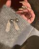 Pendientes con borlas de perla gris jaspeado Shijia Zhenduo, elegantes, ligeros, de lujo, con diseño de nicho, de alta calidad, pendientes únicos para mujer