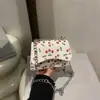 Bolsa de Ombro Feminina Estampada Artística Fresca de Verão, Novo Modelo 2025, Bolsa Transversal de Grande Capacidade, Bolsa de Braço