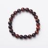 Pulsera de Ojo de Tigre Rojo Natural de Chou Cuentas de Ágata Helada Pulsera de Piedra Ojo de Tigre Cuentas de Ágata Sudafricana para Hombres y Mujeres