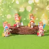 Nuevo producto transfronterizo: Hada de flor linda micro-paisaje decoración de niña maceta paisajismo artesanía de resina adorno de ángel