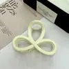 Grampo de Cabelo Simples Fosco de 8 Caracteres para Mulheres, Prendedor de Cabelo Meio Preso, Pinça Tiburón Média Retro Elegante, Acessório de Cabelo