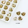 Dongzhou Cristal 10*8.8 Coração Geométrico Forma DIY Artesanal para Unhas Strass Diamante de Imitação 4815 Decorações para Unhas